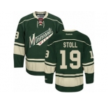 Men's Reebok Minnesota Wild #19 Jarret Stoll Premier Green Third NHL Jersey