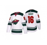 Men's adidas 2017-2018 Season Minnesota Wild #16 Jason Zucker Away Jersey