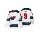 Men's adidas 2017-2018 Season Minnesota Wild #9 Mikko Koivu Away Jersey