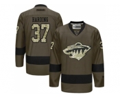 Minnesota Wild #37 Josh Harding Green Salute to Service Stitched NHL Jersey