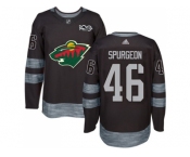 Minnesota Wild #46 Jared Spurgeon Black 1917-2017 100th Anniversary Stitched NHL Jersey