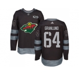 Minnesota Wild #64 Mikael Granlund Black 1917-2017 100th Anniversary Stitched NHL Jersey
