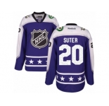 Women's Reebok Minnesota Wild #20 Ryan Suter Authentic Purple Central Division 2017 All-Star NHL Jersey