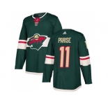 Youth Adidas Minnesota Wild #11 Zach Parise Green Home Authentic Stitched NHL Jerse