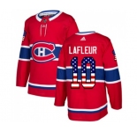 Adidas Montreal Canadiens #10 Guy Lafleur Authentic Red USA Flag Fashion NHL Jersey