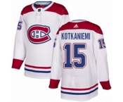 Adidas Montreal Canadiens #15 Jesperi Kotkaniemi Authentic White Away NHL Jersey