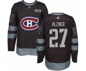 Adidas Montreal Canadiens #27 Karl Alzner Authentic Black 1917-2017 100th Anniversary NHL Jersey