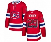 Adidas Montreal Canadiens #29 Ken Dryden Authentic Red Drift Fashion NHL Jersey