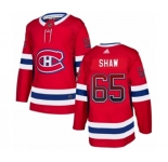 Adidas Montreal Canadiens #65 Andrew Shaw Authentic Red Drift Fashion NHL Jersey