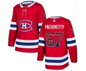Adidas Montreal Canadiens #67 Max Pacioretty Authentic Red Drift Fashion NHL Jersey