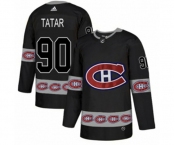 Adidas Montreal Canadiens #90 Tomas Tatar Authentic Black Team Logo Fashion NHL Jersey