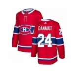 Men Adidas Montreal Canadiens #24 Phillip Danault Red Home Authentic Stitched NHL Jersey
