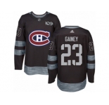 Men's Adidas Montreal Canadiens #23 Bob Gainey Authentic Black 1917-2017 100th Anniversary NHL Jersey