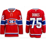Men's Montreal Canadiens #75 Jakub Dobes Red 2024-25 Stitched Jersey