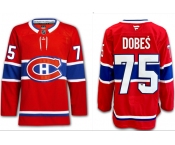 Men's Montreal Canadiens #75 Jakub Dobes Red 2024-25 Stitched Jersey