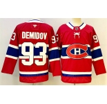 Men's Montreal Canadiens #93 Ivan Demidov Red 2024-25 Stitched Jersey