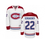 Men's Reebok Montreal Canadiens #22 Mikhail Sergachev Authentic White Away NHL Jersey