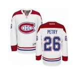 Men's Reebok Montreal Canadiens #26 Jeff Petry Authentic White Away NHL Jersey