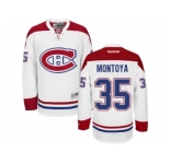 Men's Reebok Montreal Canadiens #35 Al Montoya Authentic White Away NHL Jersey