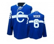 Men's Reebok Montreal Canadiens #6 Shea Weber Premier Blue Third NHL Jersey