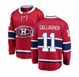 Montreal Canadiens #11 Brendan Gallagher Authentic Red Home Fanatics Branded Breakaway NHL Jersey
