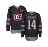 Montreal Canadiens #14 Tomas Plekanec Black 1917-2017 100th Anniversary Stitched NHL Jersey