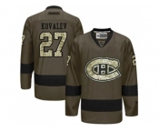 Montreal Canadiens #27 Alexei Kovalev Green Salute to Service Stitched NHL Jersey