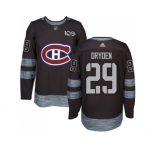 Montreal Canadiens #29 Ken Dryden Black 1917-2017 100th Anniversary Stitched NHL Jersey