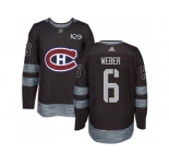 Montreal Canadiens #6 Shea Weber Black 1917-2017 100th Anniversary Stitched NHL Jersey
