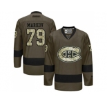 Montreal Canadiens #79 Andrei Markov Green Salute to Service Stitched NHL Jersey
