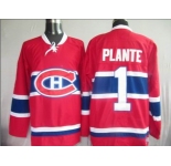 nhl jerseys montréal canadiens #1 plante red(ccm)