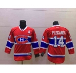 nhl jerseys montreal canadiens #14 plekanec red[patch A]
