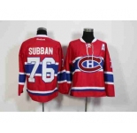nhl jerseys montreal canadiens #76 subban red[patch A][2015 new]