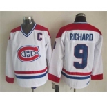 nhl jerseys montreal canadiens #9 richard white[patch C]