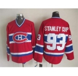 nhl jerseys montreal canadiens #93 stanleycup red