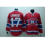 nhl montreal canadiens #17 laraque red ccm