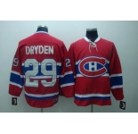 nhl montreal canadiens #29 dryden red ccm