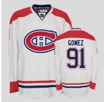 nhl montreal canadiens #91 gomez white