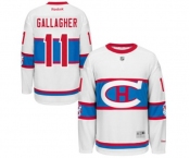 Women Reebok Montreal Canadiens #11 Brendan Gallagher Authentic White 2016 Winter Classic NHL Jersey