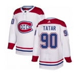 Youth Adidas Montreal Canadiens #90 Tomas Tatar Authentic White Away NHL Jersey