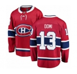 Youth Montreal Canadiens #13 Max Domi Authentic Red Home Fanatics Branded Breakaway NHL Jersey