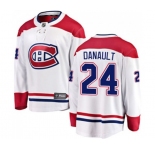 Youth Montreal Canadiens #24 Phillip Danault Authentic White Away Fanatics Branded Breakaway NHL Jersey
