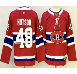 Youth Montreal Canadiens #48 Lane Hutson Red Authentic Jersey