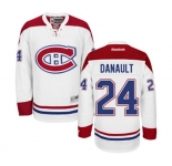 Youth Reebok Montreal Canadiens #24 Phillip Danault Authentic White Away NHL Jersey