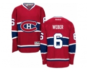 Youth Reebok Montreal Canadiens #6 Shea Weber Authentic Red Home NHL Jersey