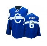 Youth Reebok Montreal Canadiens #6 Shea Weber Premier Blue Third NHL Jersey