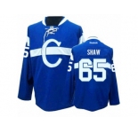 Youth Reebok Montreal Canadiens #65 Andrew Shaw Premier Blue Third NHL Jersey
