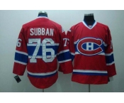 youth nhl montreal canadiens #76 subban red