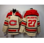 nhl jerseys montreal canadiens #27 galchenyuk red-cream[pullover hooded sweatshirt]