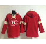 nhl jerseys montreal canadiens blank red-cream[pullover hooded sweatshirt]